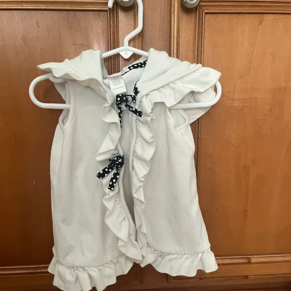 Janie and Jack, White Terry Swim Coverup, Size 6-12 Months